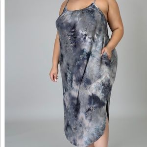 Plus size Tye dye dress
